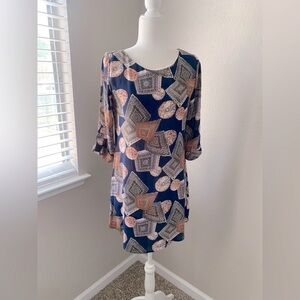 Sharlotte Geometric Patterned Dress